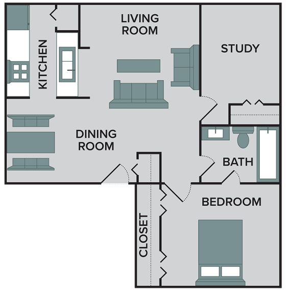 Floor Plans of Saddlecreek Apartments in Roswell, NM